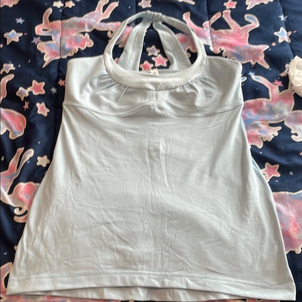 lululemon athletica Cream Fitted Halter Tank Top
